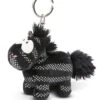 Nici 44950 Schlüsselanhänger Schwarz-silbernes Einhorn Starlight Mystery Ca 10cm