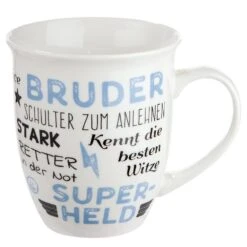 Gilde 49629 Jumbo-Tasse "Bruder" Mit Komplimenten Ca 400ml Porzellan